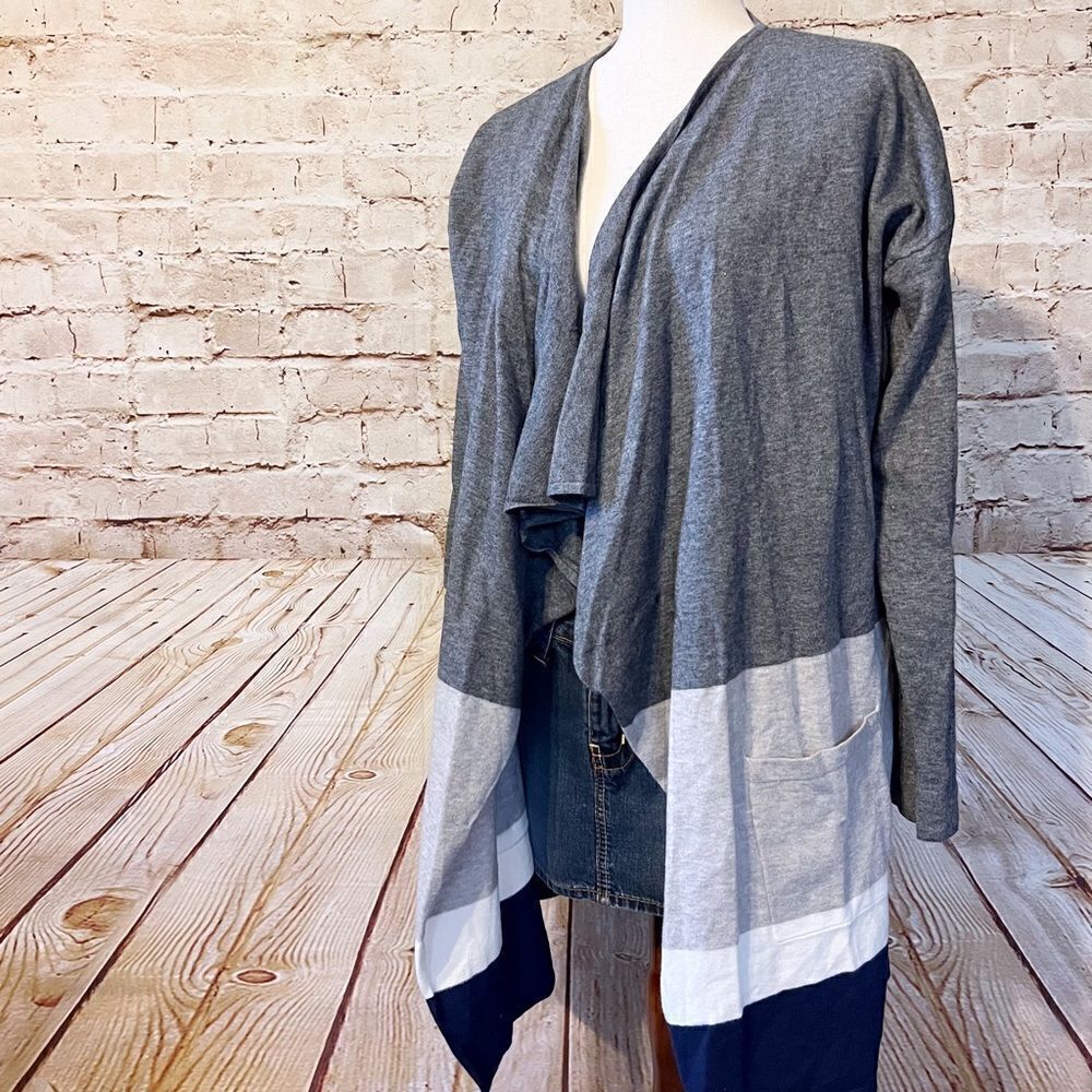 Olive Oak duster cardigan sweater